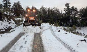 Menteşe Belediye Ekipleri Karla Mücadeleye Hazır