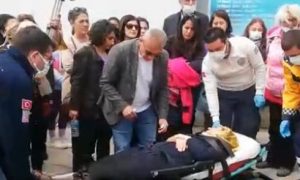 POLİS ENGEL OLUNCA BAYILDI