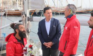 YELKENCİLERİ BAŞKAN ARAS KARŞILADI