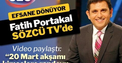 Fatih Portakal SÖZCÜ TV’de