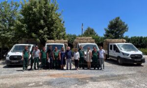 MENTEŞE BELEDİYESİ’NDEN ÜRETİCİLERE SAMAN BALYASI DESTEĞİ