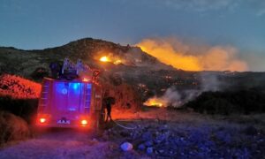 Yalıkavak Küdür Yarımadası alev alev