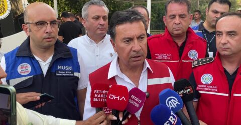 Başkan Aras Yangın Bölgesinde
